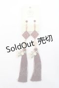 axes femme POETIQUE / チャイナモチーフイヤリング  ワイン Y-25-06-06-001-AX-AC-SZ-ZY