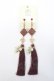 画像1: axes femme POETIQUE / チャイナモチーフイヤリング  ワイン Y-25-06-06-001-AX-AC-SZ-ZY (1)