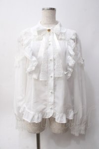 Angelic Pretty / Sweet Actressブラウス  白 Y-25-06-06-042-AP-BL-SZ-ZY