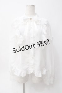 Angelic Pretty / Sweet Actressブラウス  白 Y-25-06-06-042-AP-BL-SZ-ZY
