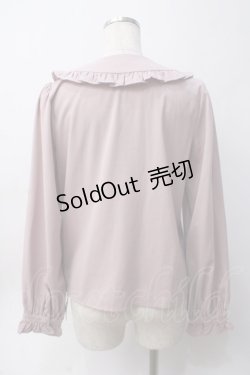画像2: Ank Rouge / ヨークフリルリボンブラウス M ピンク Y-25-06-06-045-CA-BL-SZ-ZY