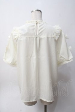 画像2: axes femme POETIQUE / フラワーハート刺繍ブラウス M 生成り Y-25-06-06-052-AX-BL-SZ-ZY