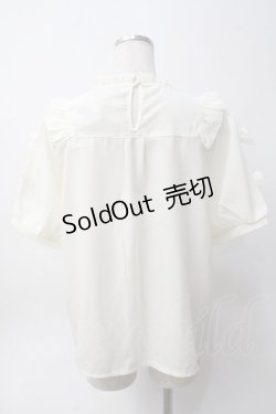 画像2: axes femme POETIQUE / フラワーハート刺繍ブラウス M 生成り Y-25-06-06-052-AX-BL-SZ-ZY
