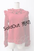 axes femme kawaii / フリルリボンカットプル M 赤 Y-25-06-06-056-AX-TO-SZ-ZY