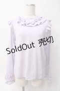 axes femme kawaii / フリルリボンカットプル M ラベンダー Y-25-06-06-057-AX-TO-SZ-ZY