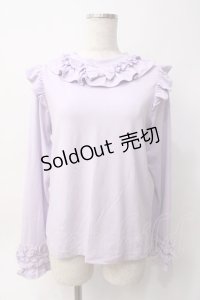 axes femme kawaii / フリルリボンカットプル M ラベンダー Y-25-06-06-057-AX-TO-SZ-ZY