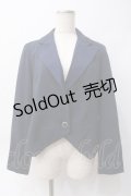 axes femme / バイカラーショートジャケット M 紺 Y-25-06-06-067-AX-JA-SZ-ZT086