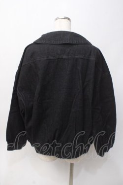 画像2: axes femme / オーバーシルエットデニムジャケット F 黒 Y-25-06-06-068-AX-JA-SZ-ZY