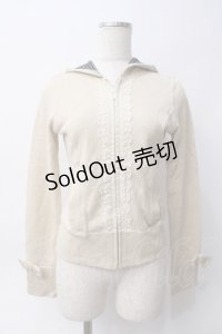 Emily Temple cute / フロントレースリボンパーカー M ゴールド Y-25-06-06-072-ET-TO-SZ-ZT456