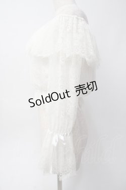 画像3: Swankiss / 総レースオフショルトップス F 白 Y-25-06-06-074-CA-TO-SZ-ZY