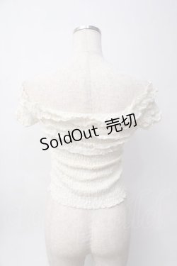 画像2: Swankiss / シャーリングオフショルトップス F 生成り Y-25-06-06-075-CA-TO-SZ-ZY