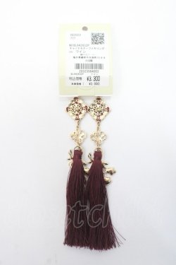 画像2: axes femme POETIQUE / チャイナモチーフイヤリング  ワイン Y-25-06-06-001-AX-AC-SZ-ZY
