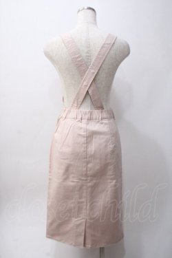 画像2: Honey Cinnamon / サス付きフリルタイトスカート  ピンク Y-25-06-06-083-LO-SK-SZ-ZY