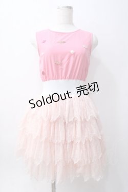画像1: Swankiss / デコレースワンピース F ピンク Y-25-06-06-086-CA-OP-SZ-ZY