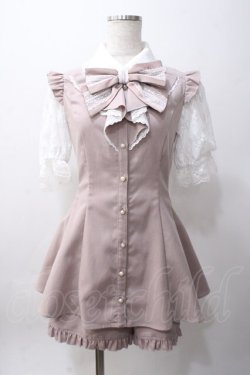 画像1: Secret Honey / ダブルラッフルレース半袖セットアップ 2 ピンク Y-25-06-06-094-CA-OP-SZ-ZY