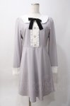 画像1: Ank Rouge / 配色セミフレアーワンピース M グレー Y-25-06-06-097-CA-OP-SZ-ZT379 (1)