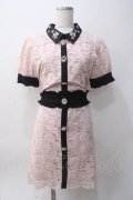 Swankiss / DB bijou lace O/P F ピンク Y-25-06-06-098-CA-OP-SZ-ZY