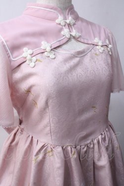画像3: 中国ロリータ / 月下美人クラゲチャイナドレスワンピース M ピンク Y-25-06-06-100-LO-OP-SZ-ZY