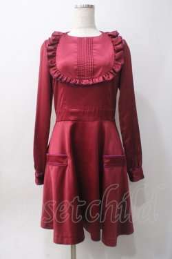 画像1: PAMEO POSE / ANNE DRESS F ボルドー Y-25-06-06-101-LO-OP-SZ-ZY
