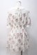 画像3: axes femme POETIQUE / 花柄シアーチェックミニワンピース M 白 Y-25-06-06-107-AX-OP-SZ-ZY (3)