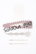 axes femme POETIQUE / 星ヘアピンセット  ワイン Y-25-06-06-002-AX-AC-SZ-ZY
