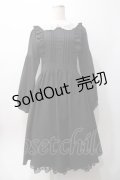axes femme POETIQUE / エプロン風ワンピース M 黒 Y-25-06-06-114-AX-OP-SZ-ZY