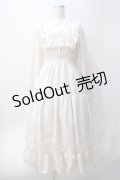axes femme POETIQUE / ブロッキングブーケ刺繍ワンピース M ベージュ Y-25-06-06-115-AX-OP-SZ-ZY