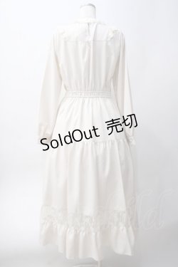 画像2: axes femme POETIQUE / ブロッキングブーケ刺繍ワンピース M ベージュ Y-25-06-06-115-AX-OP-SZ-ZY