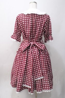 画像2: axes femme kawaii / ギンガムチェック柄ワンピース M アカ Y-25-06-06-119-AX-OP-SZ-ZY