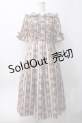 axes femme kawaii / RosyBear柄ワンピース M 茶 Y-25-06-06-121-AX-OP-SZ-ZY