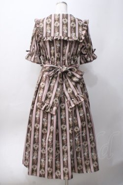 画像2: axes femme kawaii / RosyBear柄ワンピース M 茶 Y-25-06-06-121-AX-OP-SZ-ZY