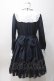画像2: Angelic Pretty / Vintage Doll長袖ワンピース  ネイビー Y-25-06-06-125-AP-OP-SZ-ZY (2)