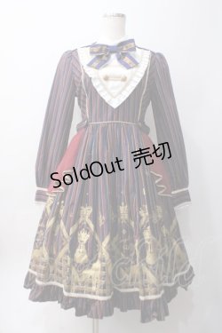 画像1: Angelic Pretty / Checkmateワンピース  ネイビー Y-25-06-06-127-AP-OP-SZ-ZY