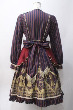 画像2: Angelic Pretty / Checkmateワンピース  ネイビー Y-25-06-06-127-AP-OP-SZ-ZY