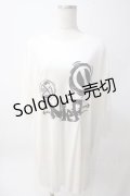 NieR Clothing / NieR BIG SIZE T-SHIRT【FACE】 L オーロラ Y-25-06-06-141-PU-TS-SZ-ZY