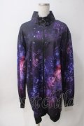 NieR Clothing / LONG ZIP PARKA 【NieR COSMO】 F ブラック×パープル Y-25-06-06-144-PU-TO-SZ-ZY