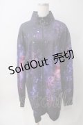 NieR Clothing / LONG ZIP PARKA 【NieR COSMO】 F ブラック×パープル Y-25-06-06-144-PU-TO-SZ-ZY
