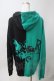 画像2: NieR Clothing / two-tone ZIP PARKA【GREEN ROSE】 F ブラック×グリーン Y-25-06-06-146-PU-TO-SZ-ZY (2)