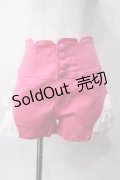 Swankiss / 裾レース切替ハイウエストパンツ S ピンク Y-25-06-06-151-CA-PA-SZ-ZY