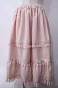 Melody BasKet / Bon Voyageスカート  ピンク Y-25-06-06-155-LO-SK-SZ-ZY