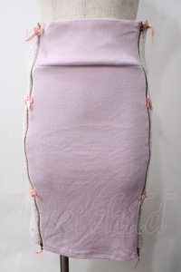 Swankiss / レース×リボンタイトスカート F ラベンダー Y-25-06-06-157-CA-SK-SZ-ZY