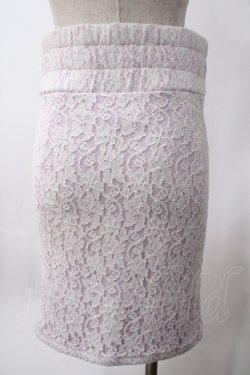 画像2: Swankiss / レース×リボンタイトスカート F ラベンダー Y-25-06-06-157-CA-SK-SZ-ZY