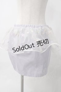 Swankiss / 3Dモチーフ付ペプラムエナメルスカート F ラベンダー Y-25-06-06-158-CA-SK-SZ-ZY