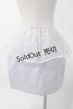 画像2: Swankiss / 3Dモチーフ付ペプラムエナメルスカート F ラベンダー Y-25-06-06-158-CA-SK-SZ-ZY