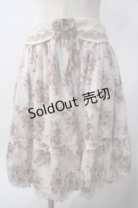 axes femme / フラワーメッセージスカート M 生成り Y-25-06-06-162-AX-SK-SZ-ZY