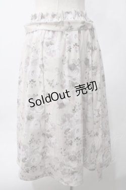 画像2: axes femme POETIQUE / 花柄プリントベルト付きスカート M 生成り Y-25-06-06-168-AX-SK-SZ-ZY