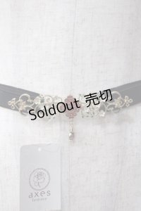 axes femme POETIQUE / チャイナモチーフゴムベルト  ワイン Y-25-06-06-020-AX-ZA-SZ-ZY