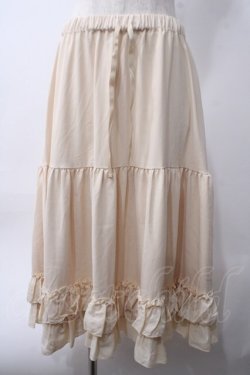 画像1: axes femme kawaii / ミディフリルペチスカート M 生成り Y-25-06-06-173-AX-SK-SZ-ZY