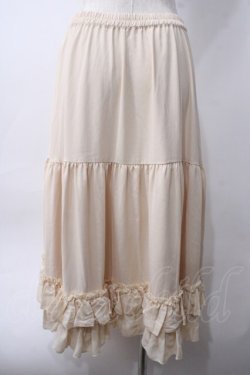 画像2: axes femme kawaii / ミディフリルペチスカート M 生成り Y-25-06-06-173-AX-SK-SZ-ZY