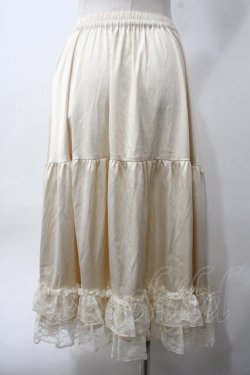 画像2: axes femme kawaii / レースフリルペチスカート M 生成り Y-25-06-06-174-AX-SK-SZ-ZY